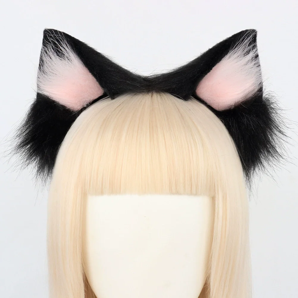 4-type Hot Anime Handgemaakte Puntige Nepbont Kat Oor Hoofdband Lolita Cosplay Leuke Meid JK Hoofddeksel Kat Meisje Haar Accessoire Voordelen