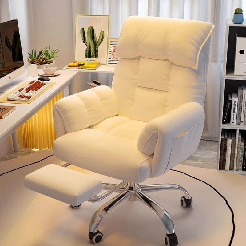 

Computer Chair Rolling Office Desk Chair With Lumbar Support Swivel For Home Office Workspace Chaise Bureau Luxury Furniture