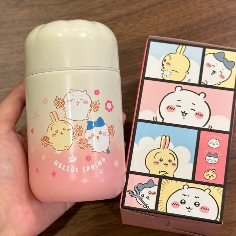 

Original Chiikawa Peripheral Cherry Blossom Sakura Cup Usagi Hachiware 260ml Stainless Steel Insulated Cup Kawaii Holiday Gift