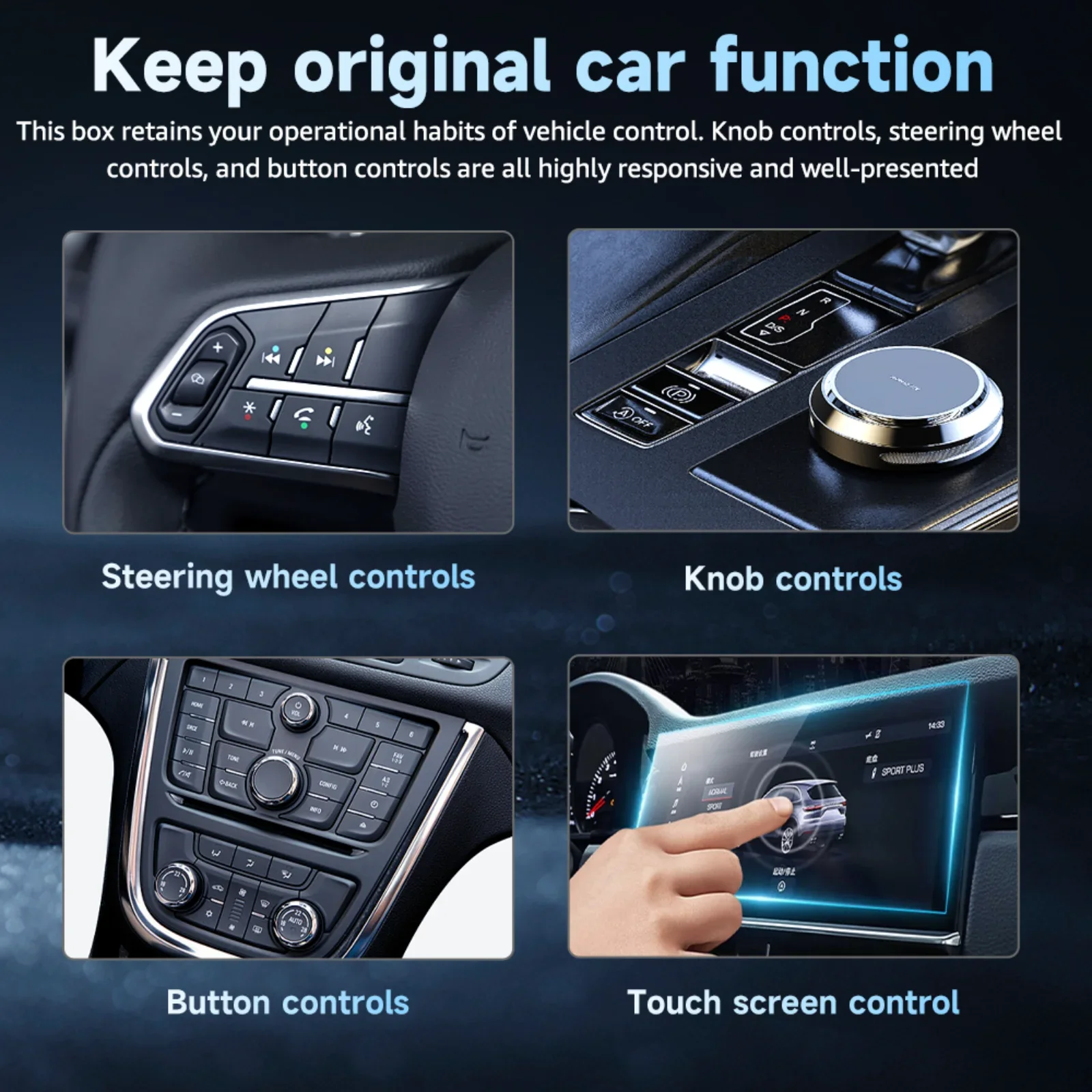 Qzonnect 2025 ใหม่Wireless CarPlayและAndroid Autoอะแดปเตอร์ 5GHz WiFi Bluetooth 5.0 Voice Controlสําหรับโรงงาน-รถยนต์แบบมีสาย