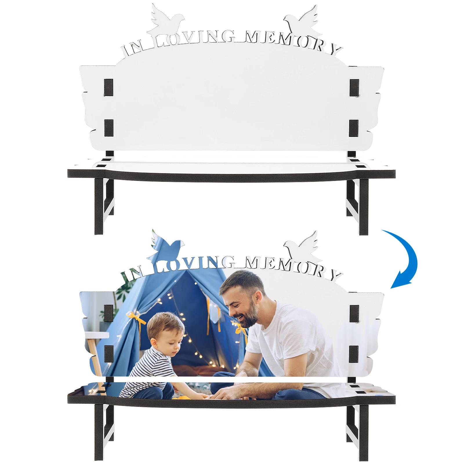 

Creative DIY Wooden Sublimation Chair Ornament Heat Transfer Decoration Home Office Party Craft Accessory Bulk pcs