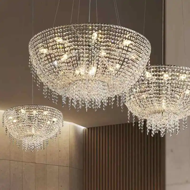 

Nordic Style Crystal Chandelier Living Room Ceiling Light Bedroom Chandelier Kitchen Furniture Decoration Light Indoor Lighting