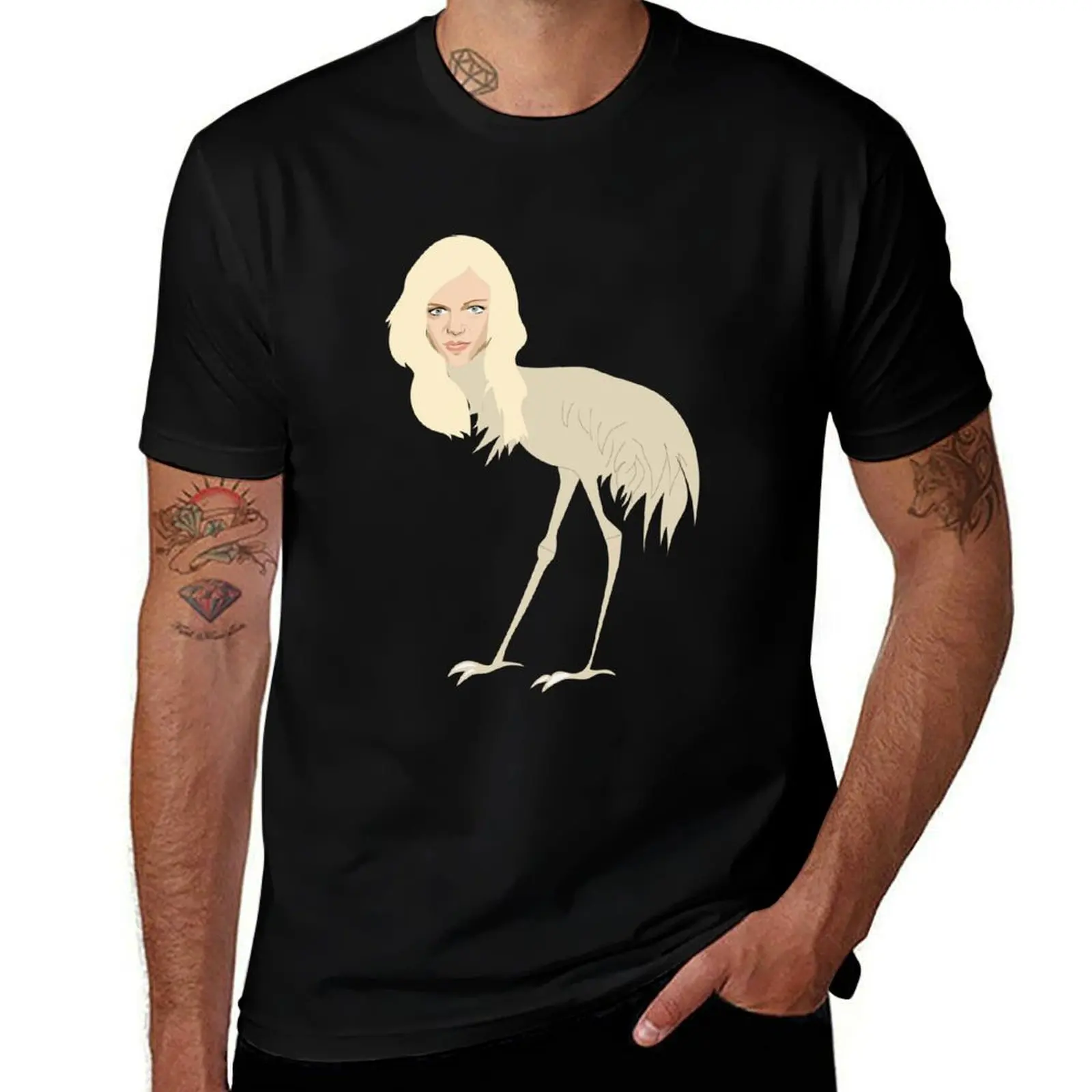 Dee Is A Bird T-Shirt Work Wear Short Sleeve T-Shirt