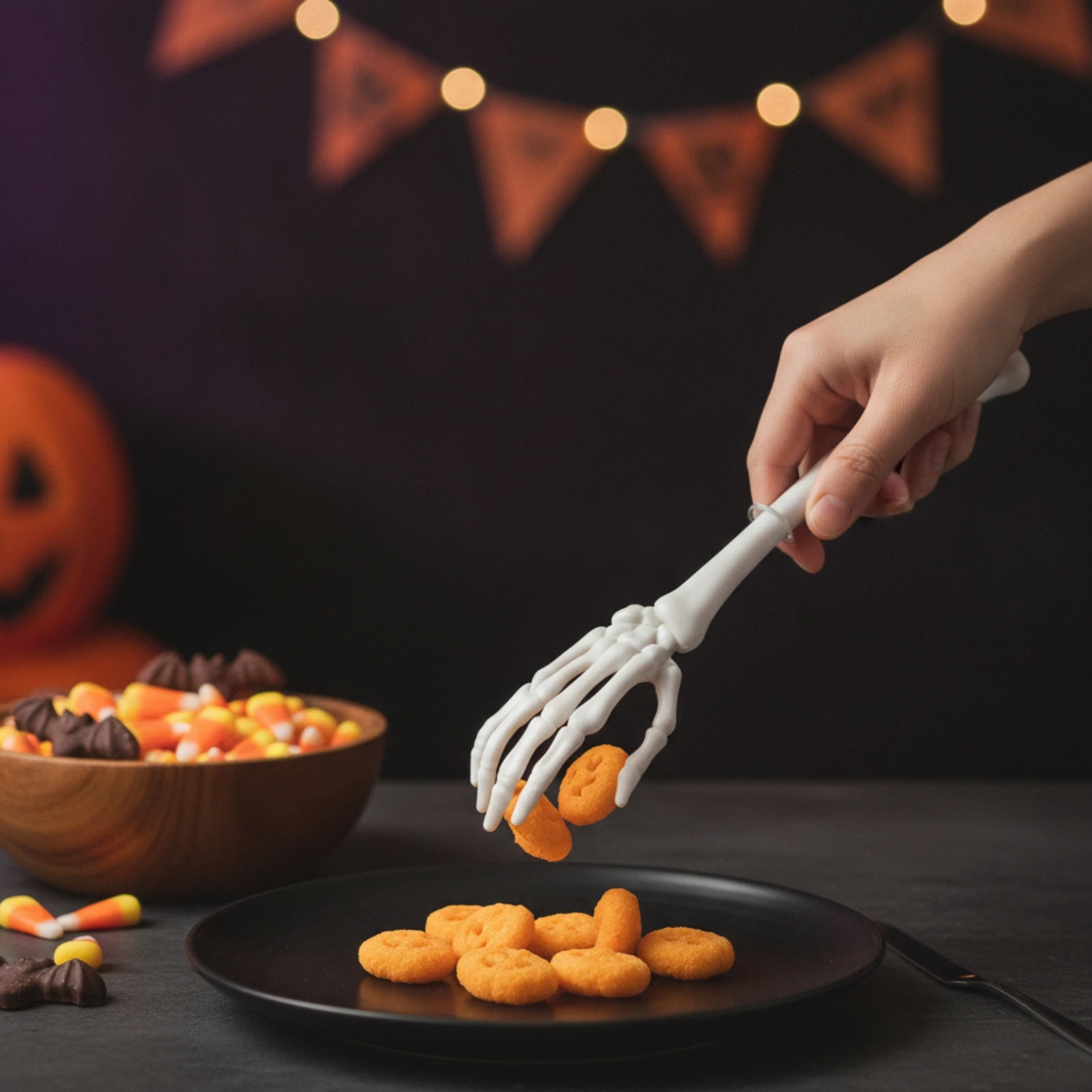 Skeleton Arms Plastic Skeleton Hands Prop Creepy Decoration Scary for Haunted Houses