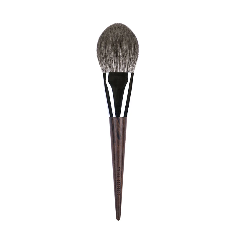 CHICHODO Makeup Brush-Luxury Ebony Handle Natural Hair 41Pcs Brushes Series-002Fox+Goat Hair Powder Brush Beauty Makeup Tools