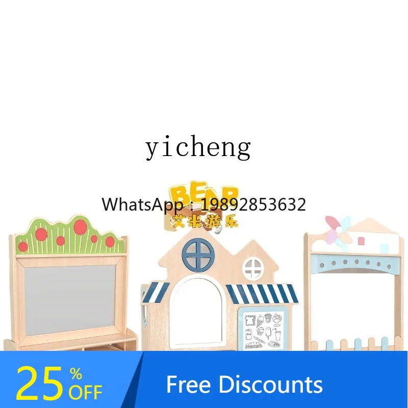 AH Kleuterschool Kinderkast van massief eiken, boekenplank, hoekspeelgoedkast, hoekkast