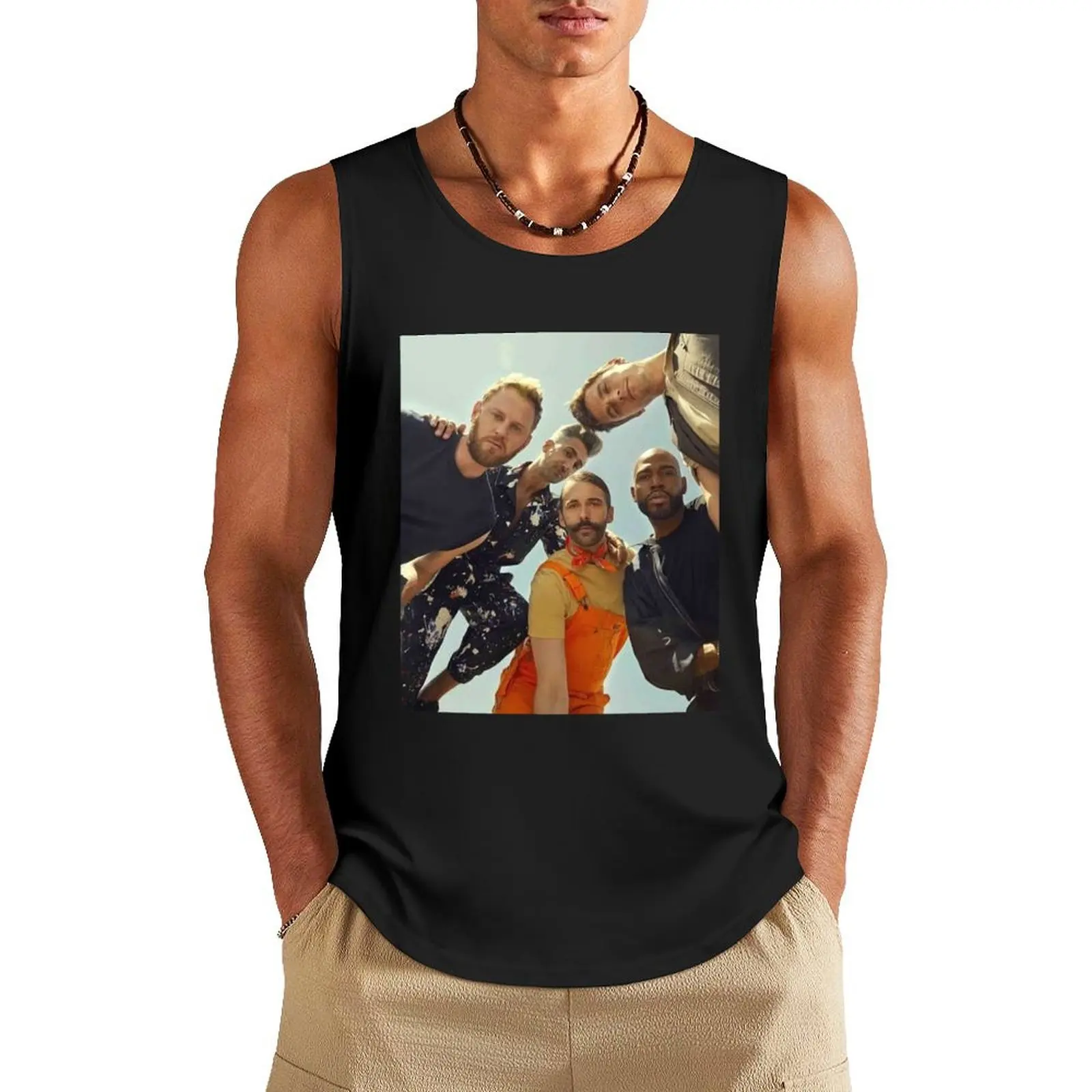 

Queer EyeAntoniJohnathan - Karamo Brown Tank Top gym clothing t-shirt for man sleeveless tshirts for men