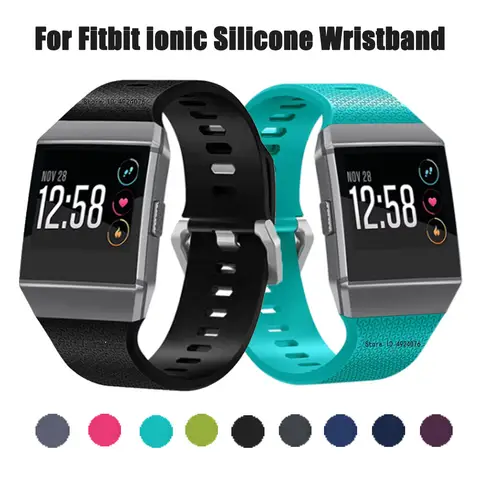 Silicone Strap for Fitbit Ionic Smart Watch Watchband Sport Bands Replacement Strap for Fitbit Ionic Bracelet Accessories Correa