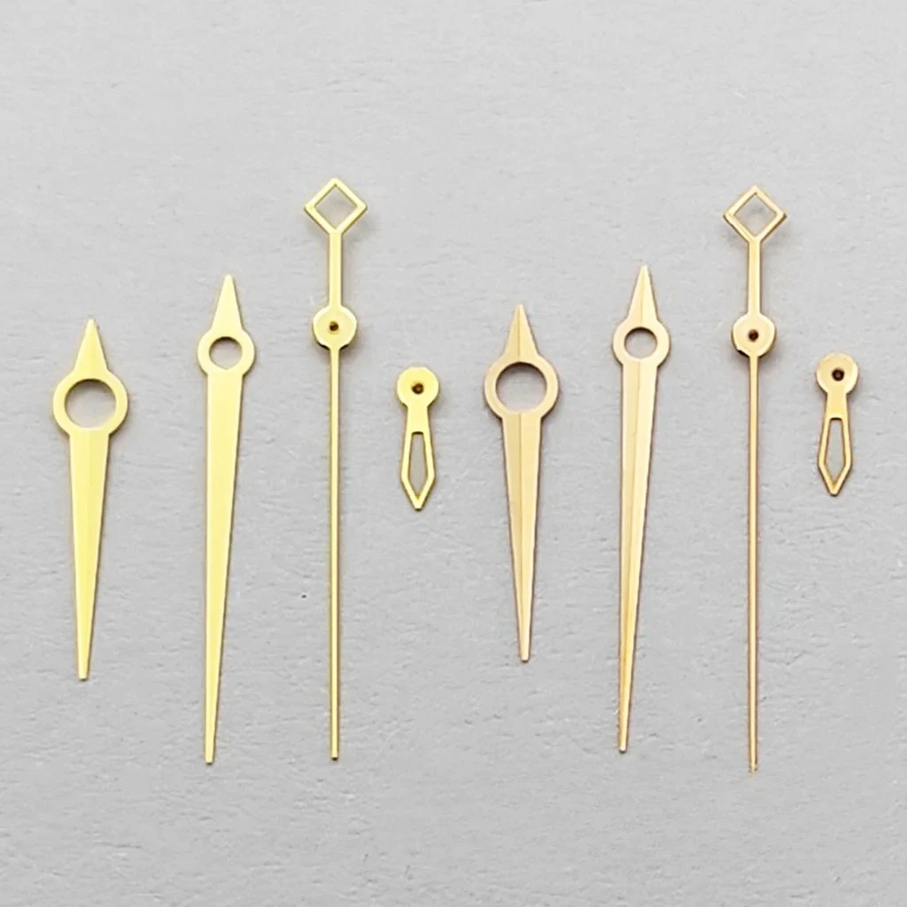 Manecillas de reloj NH39 plateadas/doradas/azules compatibles con relojes de movimiento automático NH39, accesorio de puntero, pieza 6497, manecillas nh35 milgauss