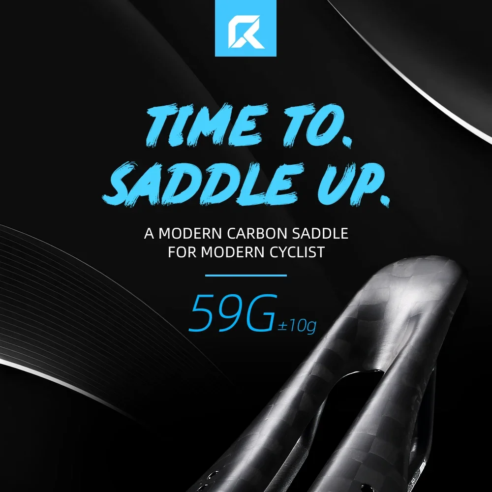 RYET 12K Carbon Racing Sattel 59g 230x125mm 7x7 Dual-Track MTB/Gravel/Rennrad Sattel für XC Enduro Zeitfahren