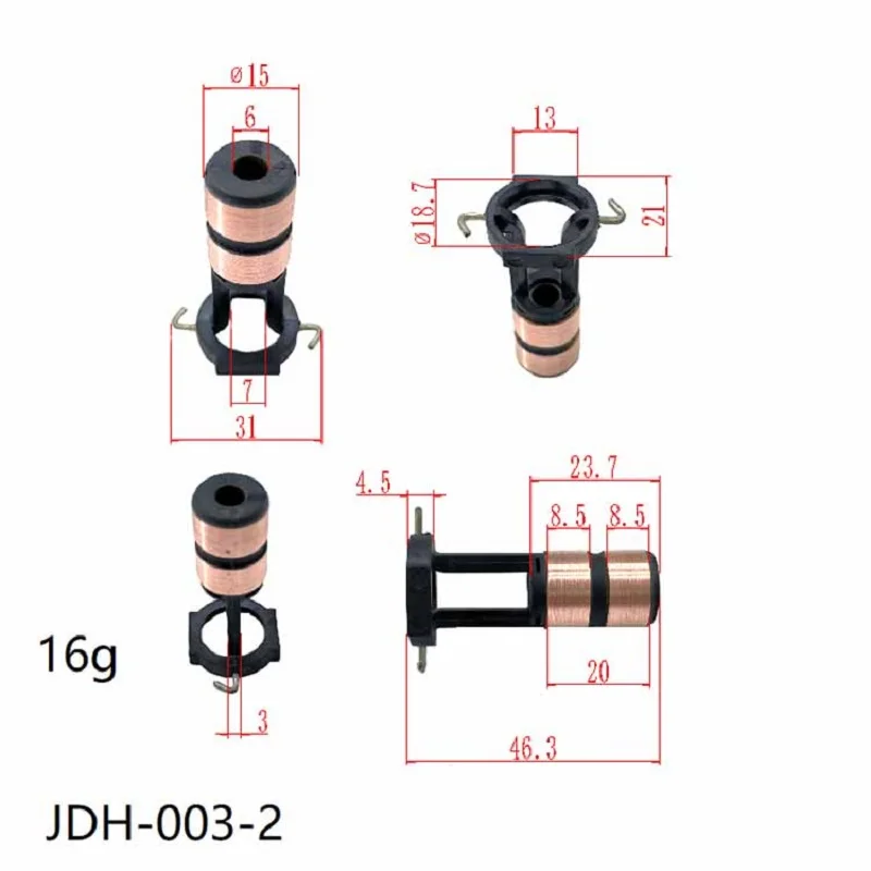 15*6*46.3*2 Ring Telegraph Ring Slip Ring Copper Head Jdh-003-2