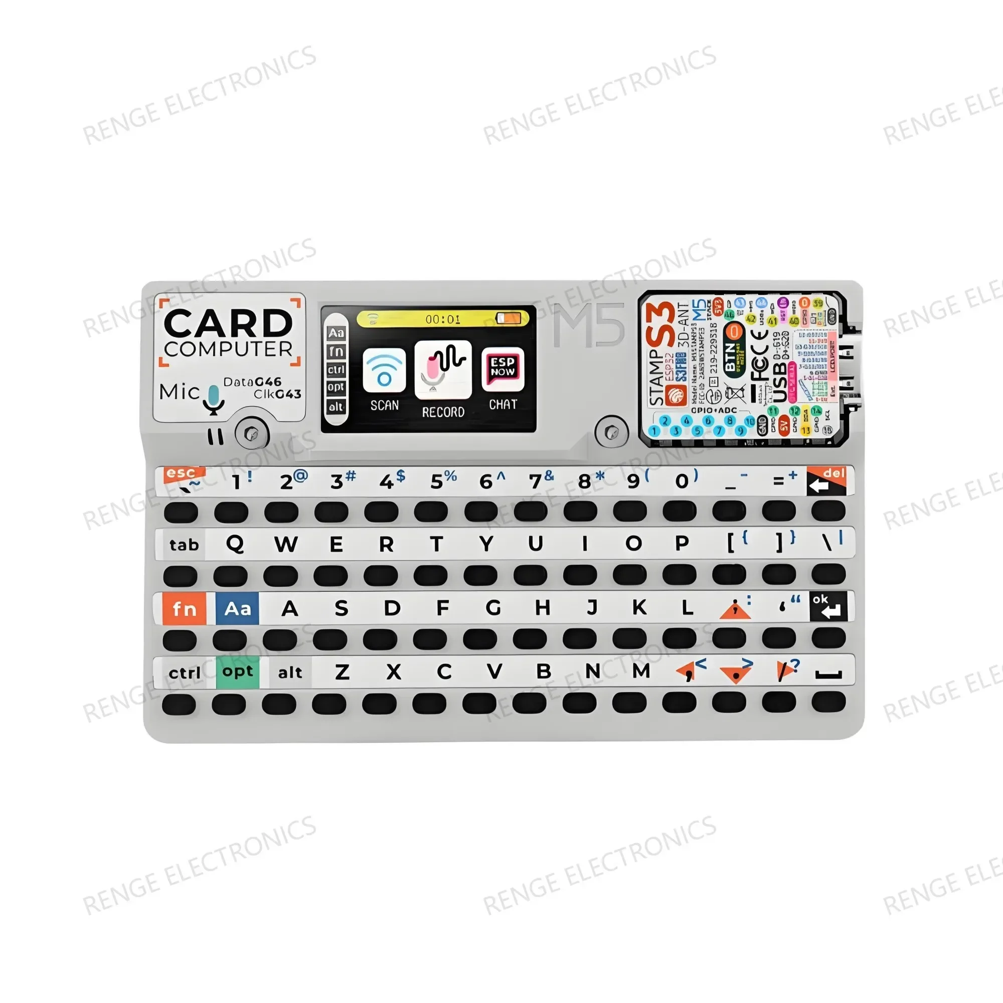 2026 M5Stack Stamps3 56-Key Microcontroller Keyboard Card Computer Plastic Material Consumer Electronics