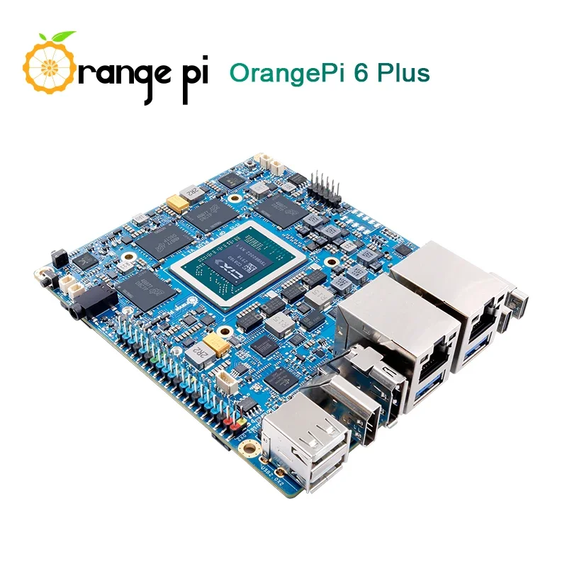 Orange Pi 6 Plus 16G/32G DDR5 CIX CD8180/CD8160 SoC 2xM.2 KEY-M 45TOPS 5G Ethernet Opi 6 Plus Board المبرد/100W Power اختياري #5