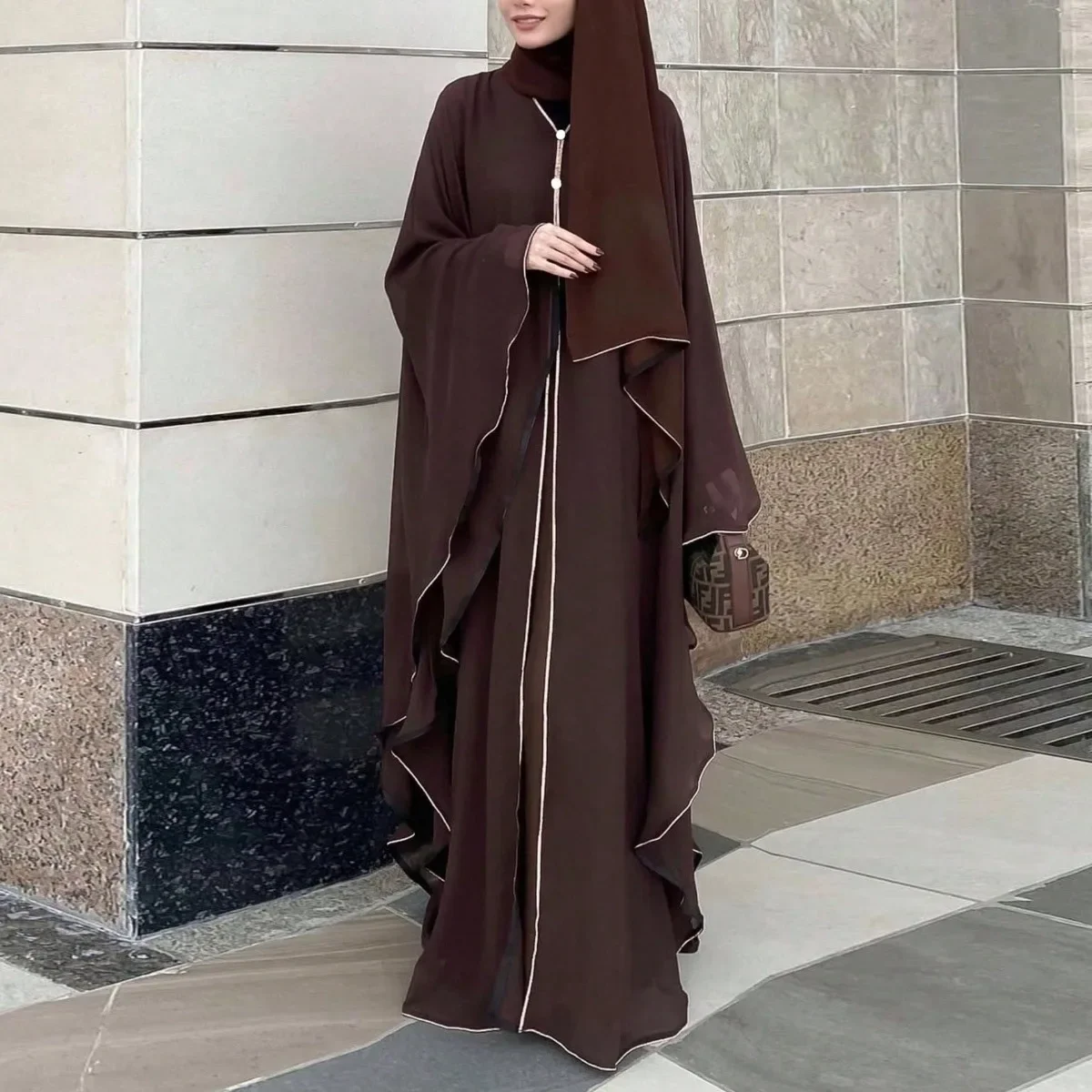 

Full Sleeve Loose Abaya Muslim Women Abayas Casual Solid Kaftans Jilbabs Islamic Maxi Dresses Middle-East Ethnic Clothing