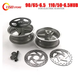 90/65-6.5 front or 110/50-6.5 rear Aluminum Wheel hub,Sprocket,Brake disc Axle bearing fits 49cc Mini Dirt Bike e Scooter Moto