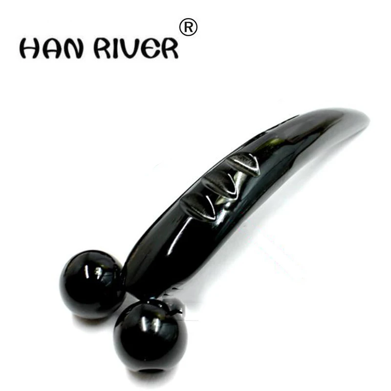 

HANRIVER Ox horn massage facial lift car double roller face massager thin face artifact roller type manually