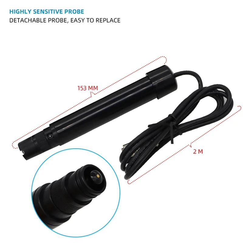 Abll-medidor digital de oxigênio dissolvido do9100 do analisador de água de teste para aquicultura de tanque de peixes de água doce de laboratório