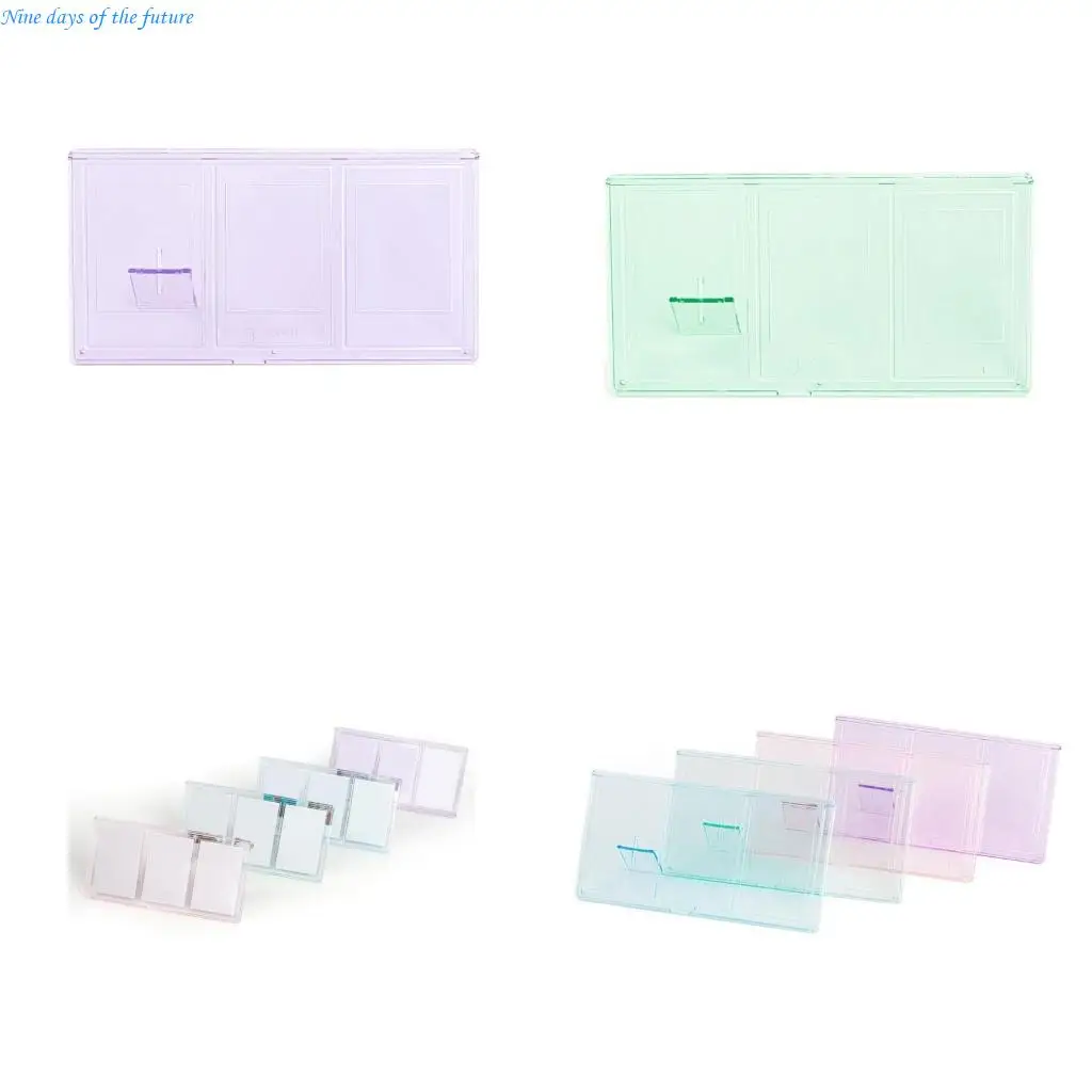 Stylish 3 Inch Camera Frame Three Photo Storage Display Platform Stars Small Card Photo Box E65A