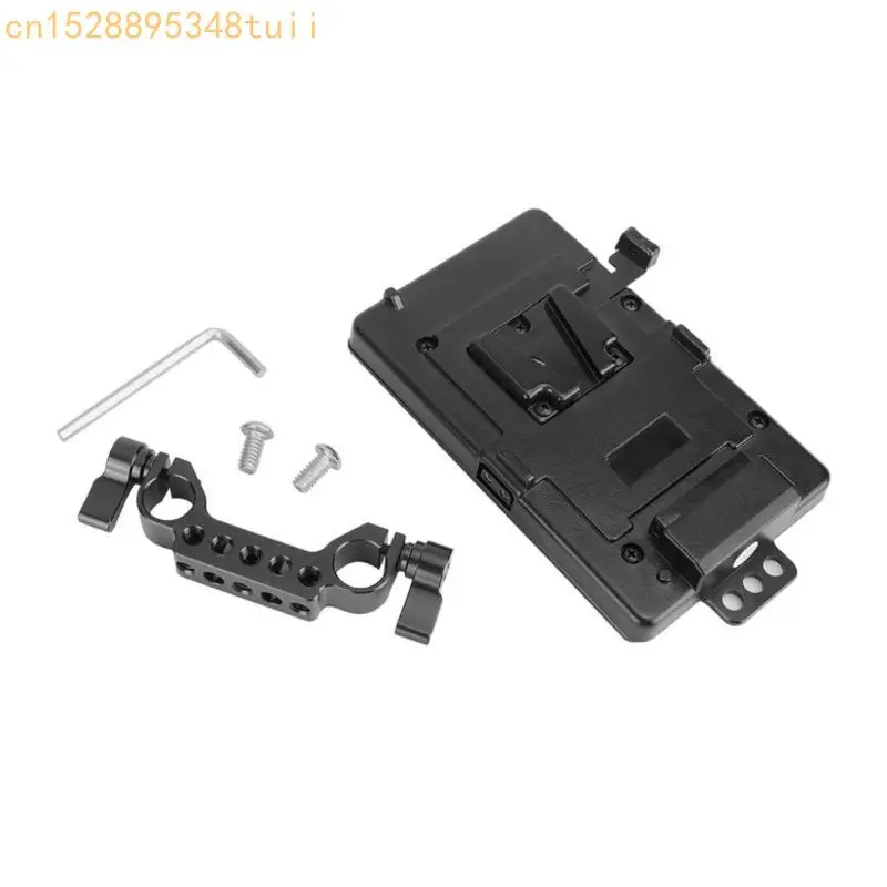 

Y4QF 15MM Pipe Clamp Mounting Plate Aluminum Alloy ForV Mount Battery Plates In Photography And Videography Durability