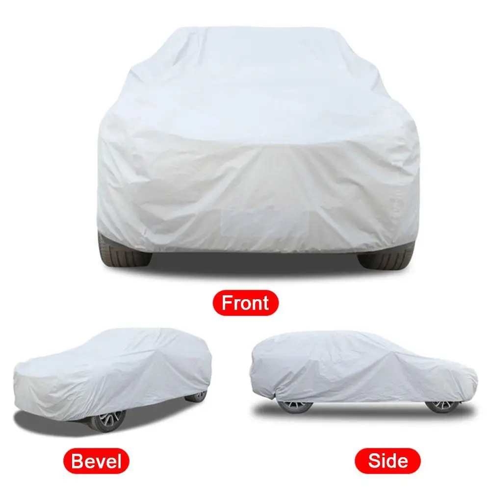 Car Cover Outdoor Protection Sun UV Waterproof Dustproof Protection Full Snow Cover For Sedan Scratch-Resistant Tools