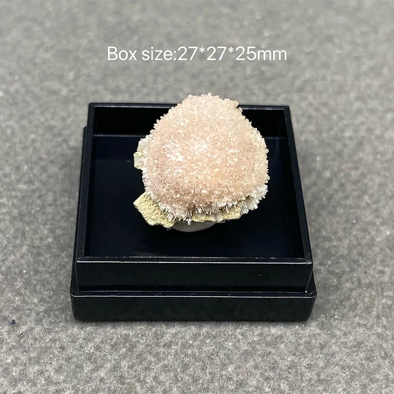 100% natural spheroidal calcite raw stone mineral specimen jewelry accessories +Box size:27*27*25mm