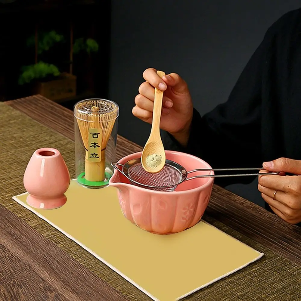 

Ceramic Matcha Bowl Set Large Capacity High Temperature Resistant Tea Salad Soup Bowl Smooth Tea Ceremony Tool