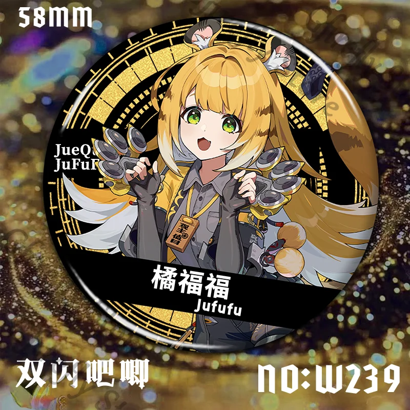 Broche Zenless Zone Zero Belle Cosplay Fibula Ju Fufu Pin decoración colección insignia ambido Yixuan Anime decorar regalo