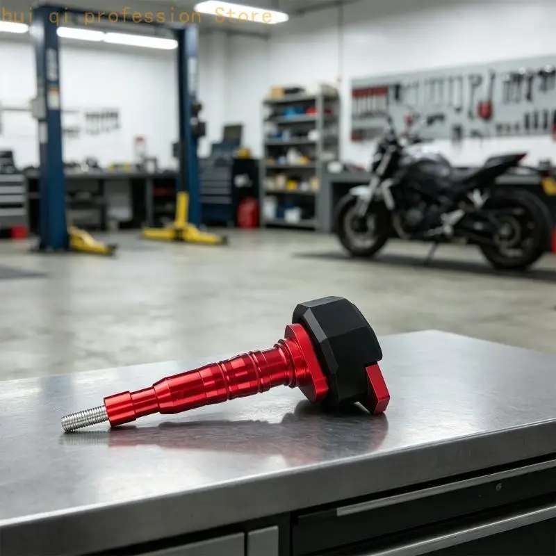 Motorradrahmen-Sturzschutzteil mit angeschraubter Gewindestruktur und bearbeitetem Metall-Look für 302 600 300 Garage Styling – Detail 3