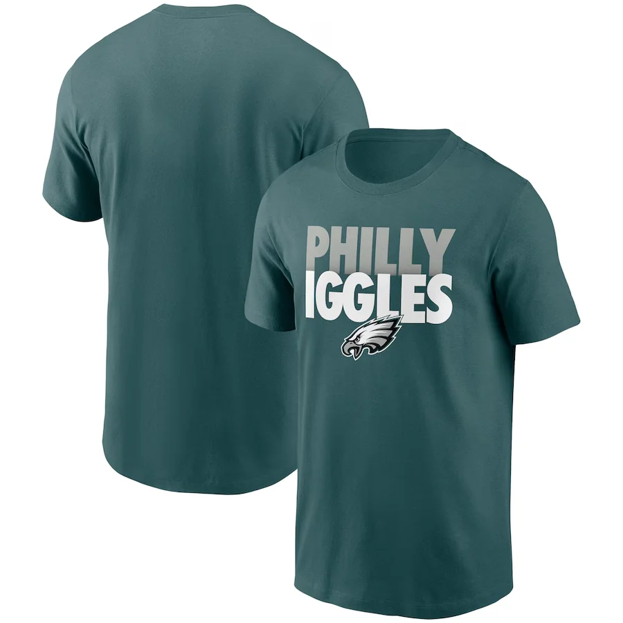 New Philadelphia Eagle letter printed men\'s T-shirt, fashionable and comfortable top, ordinary sleeve short sleeved T-shirt