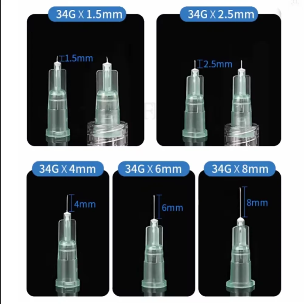 50-200PCS Painless Small 30G 32G  Sharp Tip Needle Disposable Packaged for teeth Sterile Needle Eyelid Tool Parts