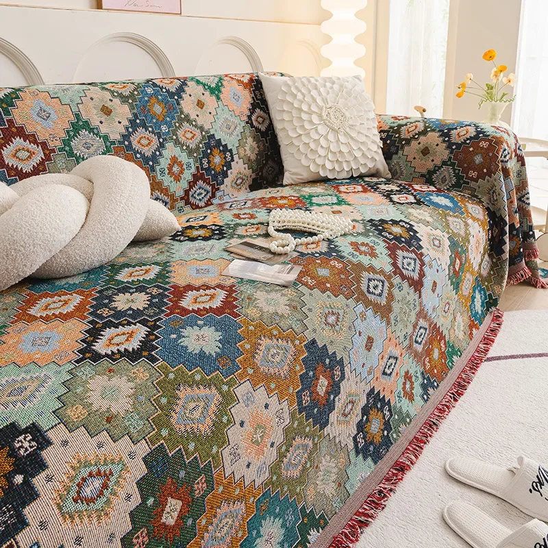 1PC Sofa Towel Ethnic Style Bohemian Style Cover Cloth Sofa Universal Cover for All Seasons Home Textile Products