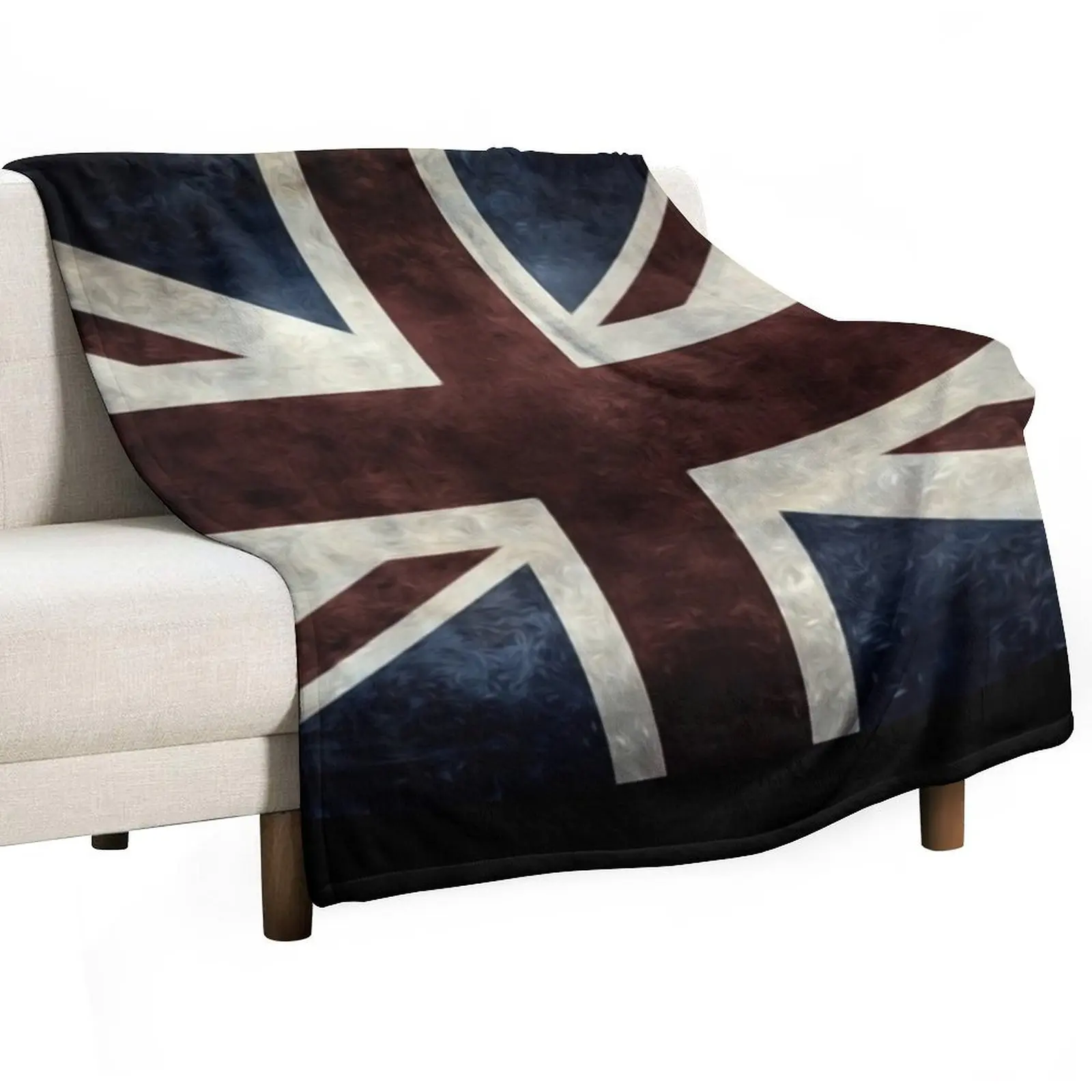 

A grunge looking distressed Union Jack uk version Throw Blanket Giant Sofa Decorative Beds Summer Blankets