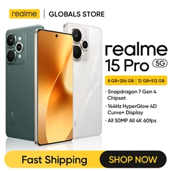 realme 15 Pro 5G Smartphone NFC Snapdragon 7 Gen 4 Chipset Triple 50MP Camera 6.8