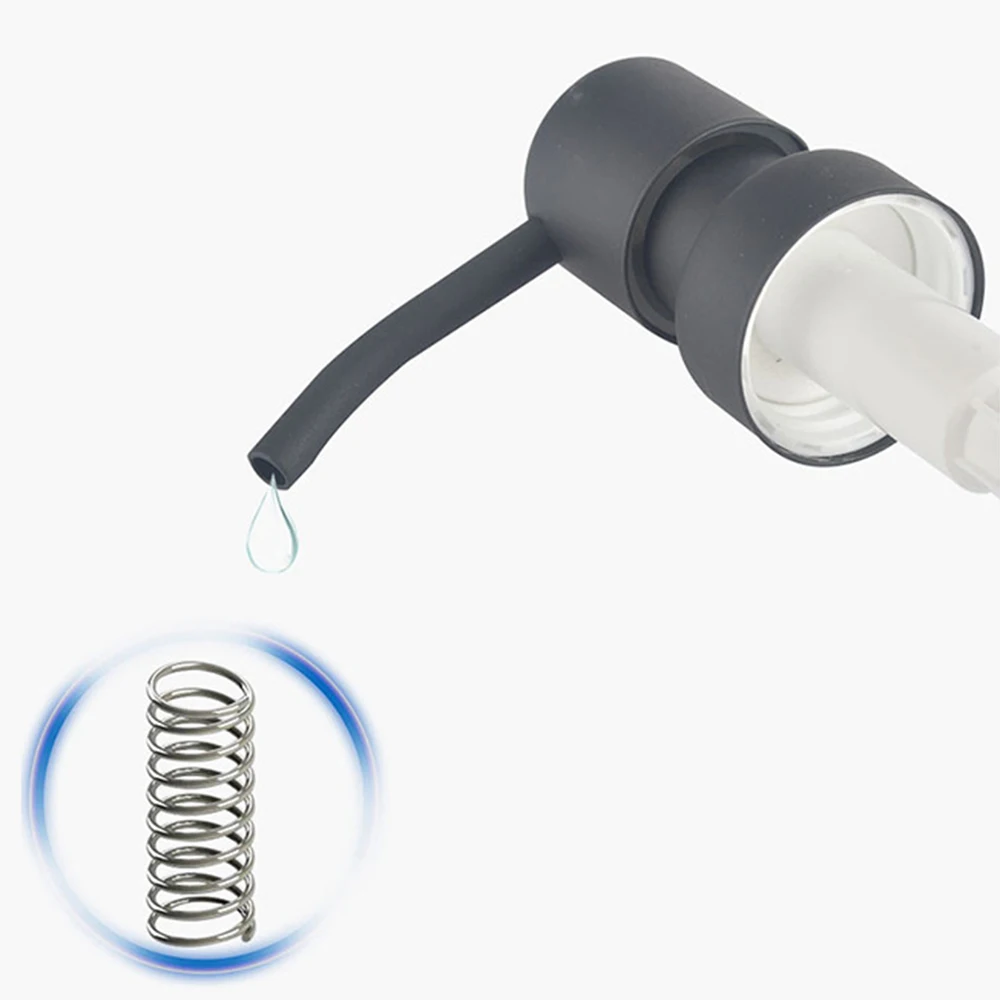 2pc Stainless Steel Pump Replacement for Liquid Dispensers Compatible with Standard For Bottles and Bird Head Style Mounting