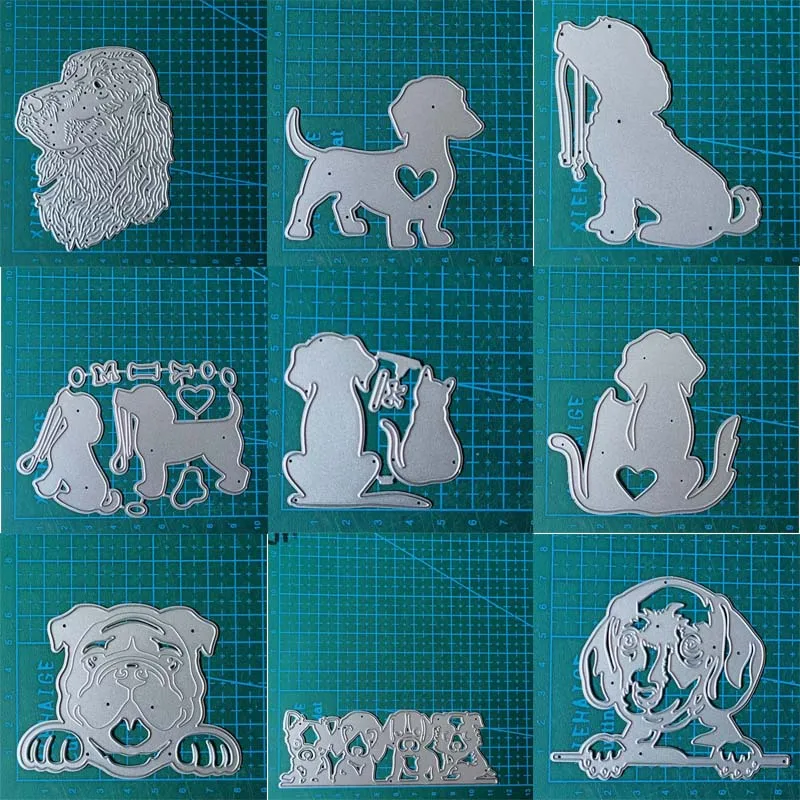 metal cutting dies mold Animal dogs Scrapbooking decoration paper craft knife mould blade punch template Embossing stencils