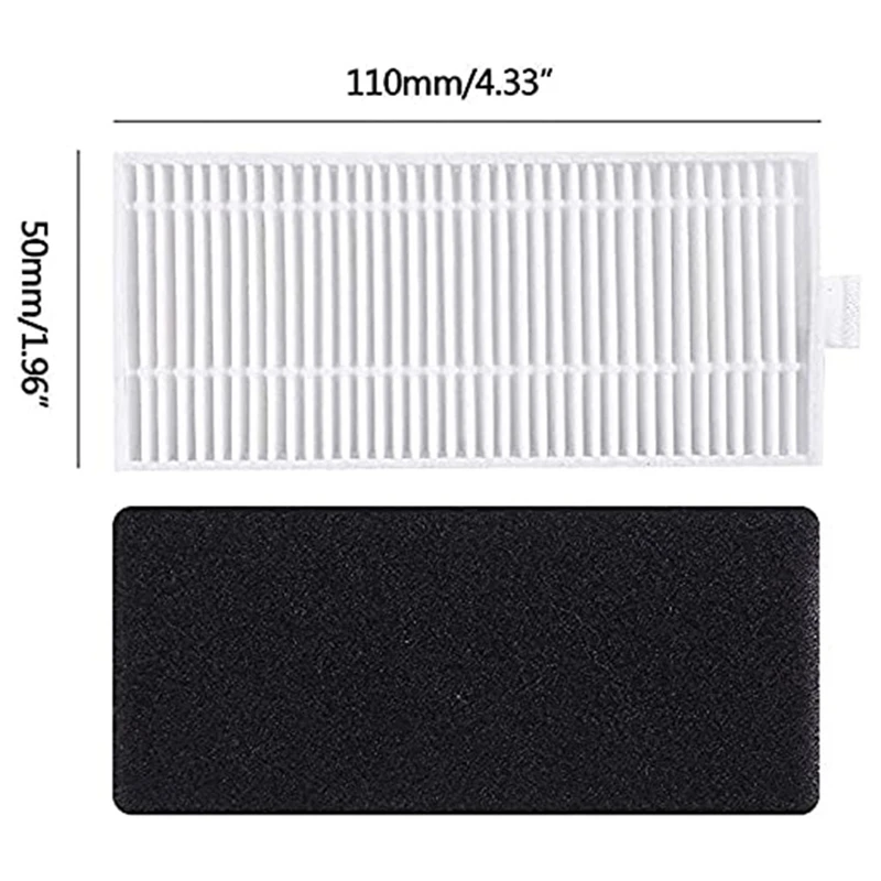 Y48A 20Pcs Vacuum Cleaner Replacement Parts for Neatsvor X500/600 Pro Tesvor X500 Pro T8 M1, Main Brush Filter Mop Side Brush