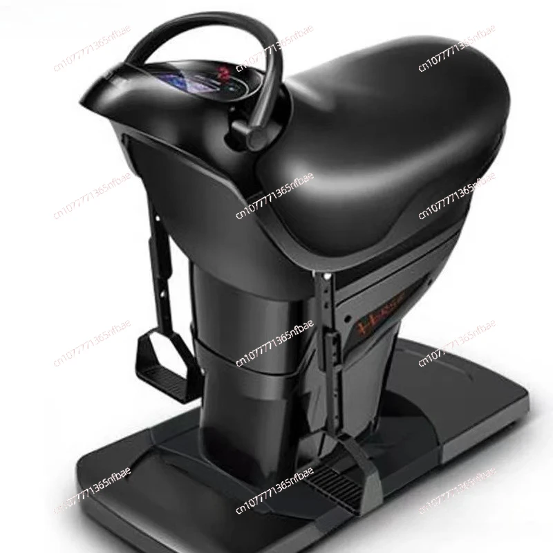Electric Horse Riding Simulator, Home Fitness Trainer for Body Shaping & Weight Loss, Indoor Aerobic Exercise Machine