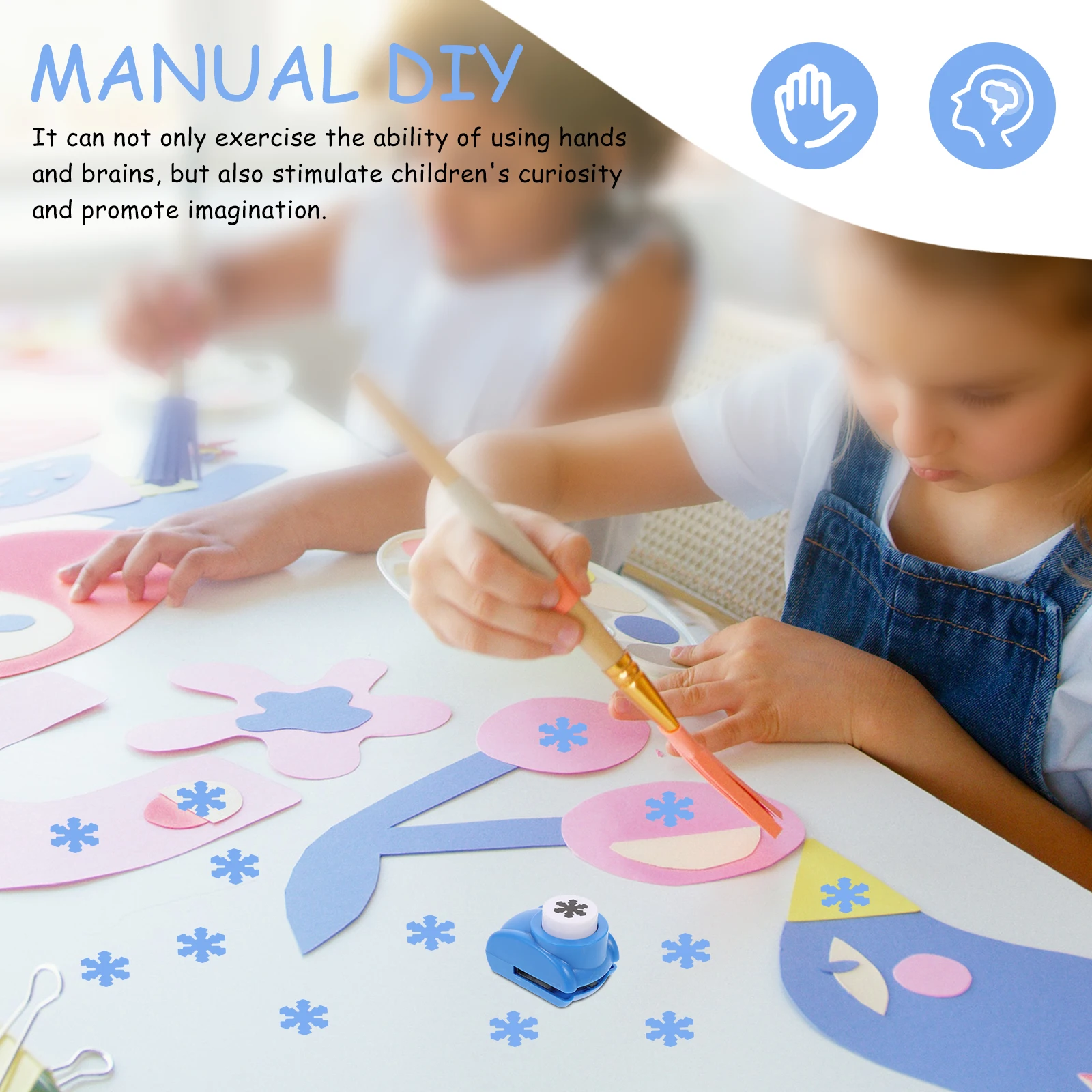 

Scrapbooking Paper Punch Embossing Device Kraft Holes Press DIY Crafts Car Shape Scrapbook Card Making Portable Lightweight Kids