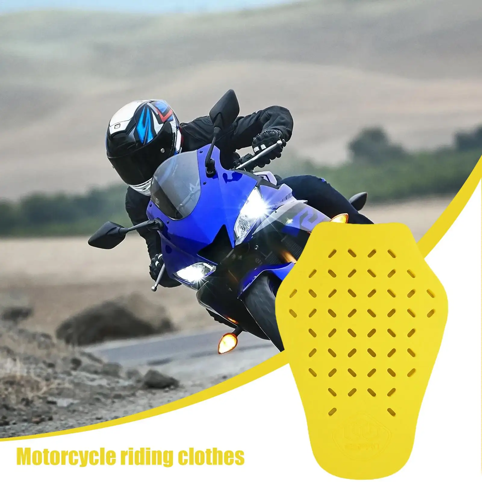 Motorcycle Back Protector Impact Absorbing Back Protector Portable Lightweight Protective Gear Riders Motorcycle Accessories