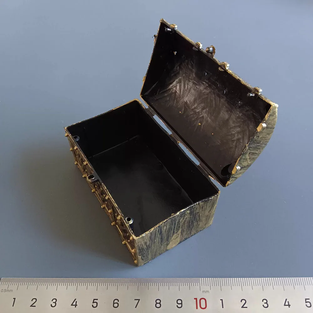 Big Sales 1/6th Mini Toys Model Pirate Treasure Storage Box Coins Accessories Not Real For 12\