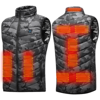 Winter Heating Vest 9 Heat Areas Electric Thermal Waistcoat Men Women USB Sportswear Plus Sized 6XL for Skiing Fishing Hiking