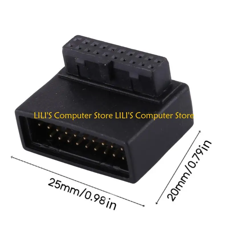 A52B Motherboard Connector USB 19P محول التمديد USB3.0 19Pin ذكر إلى رأس أنثى