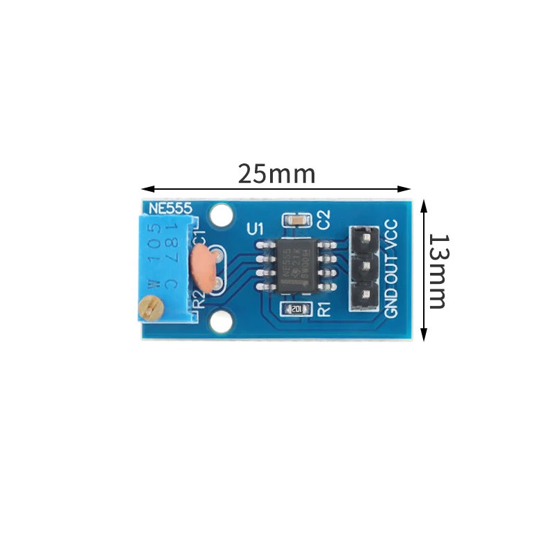 NE555 Pulse Frequency Duty Cycle Adjustable Module Square Wave Signal Generator 5V-12V for Arduino Smart Car