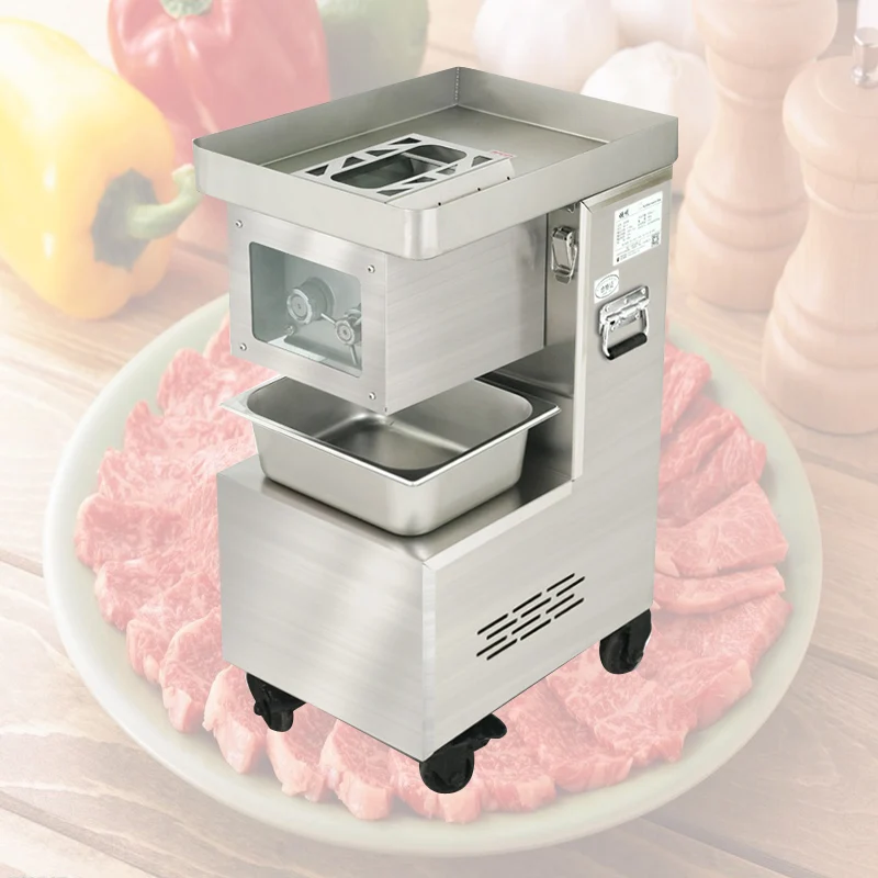 電気肉スライサー商業ステンレス鋼自動野菜カッターグラインダー家電 110V 220V