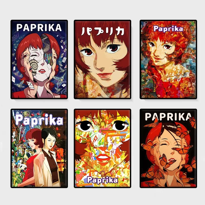 Póster moderno de película de Anime Paprika, pintura en lienzo de personajes de animación japonesa, imagen artística de pared para sala de estar, decoración del hogar, Mural