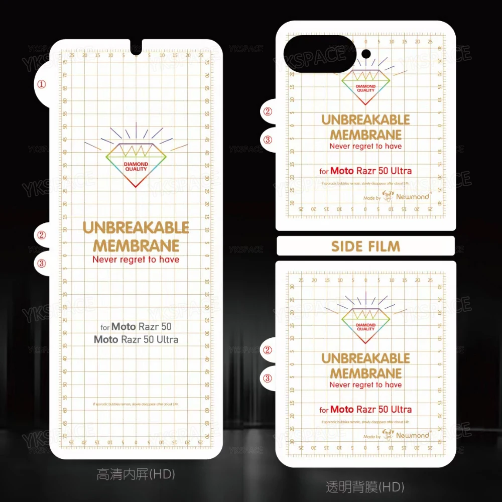 Front Back Clear Soft Hydrogel Film For Motorola Moto Razr Plus 2025 2024 2023 2022 60 50 40 Ultra Matte Screen Protector