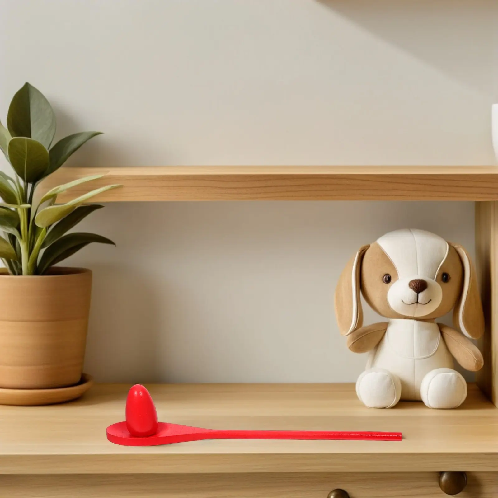 

1Set Balance Egg Relay Race Game Wooden Spoons Lightweight Outdoor Family Picnic Birthday Party Challenge Sensory Integration