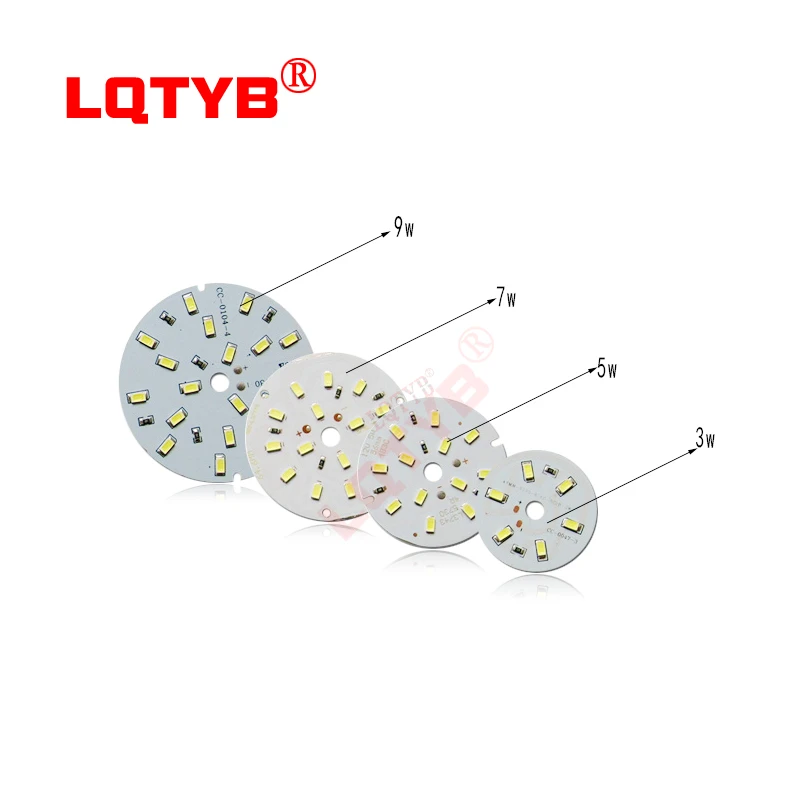 DC12V LED Chip 3W 5W 7W 9W 12W 15W 18W 24W Low Voltage White Light Source Round SMD 5730 Lamp board For Downlight