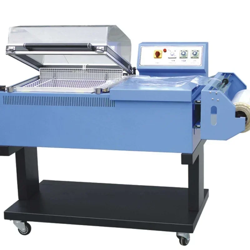 2-In-One Integrated Sealer Heat Shrink Wrapping Machine Adjustable Temperature Mobile Base Gift Box Packaging Customized