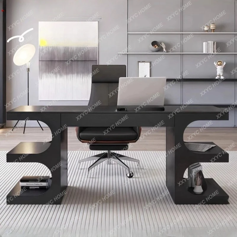 minimalist paint desk modern simple light luxury home desk writing desk